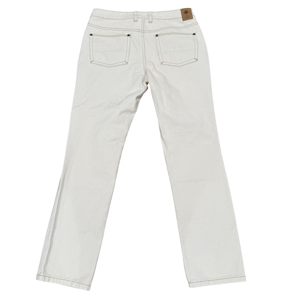 The Territory Ahead Men Driftwood Jeans  34x32 Natural Speckled Cream Cotton - Picture 3 of 13